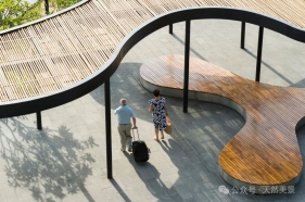 越简单越高级，简约的园林座椅，本身就是一道绝美的风景