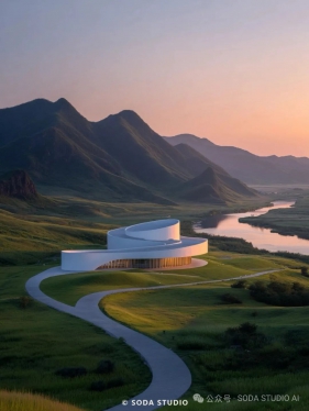超越渲染 | Midjourney演绎的“流动建筑学”     原创         SODA STUDIO AI
