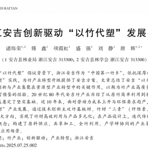 竹藤产业 | 浙江安吉创新驱动“以竹代塑”发展实践