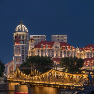 音符般的海河桥梁灯光设计更新